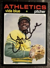 VIDA BLUE 2005 Topps All-Time Fan Favorites Baseball Card #128 AUTO Autograph