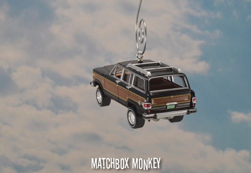 Black Vintage Style 1981 Custom AMC Jeep Wagoneer Limited 4x4 Christmas Ornament - Picture 7 of 11