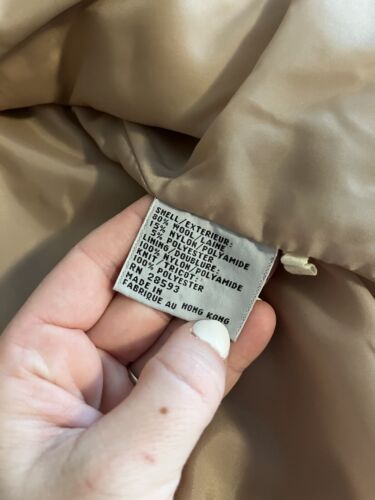 Vintage Members Only Mens Size 40 Wool Full Zip Bomber Jacket Camel Brown - Picture 12 of 12