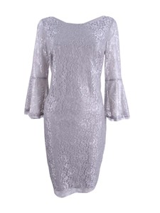 calvin klein lace bell sleeve sheath dress