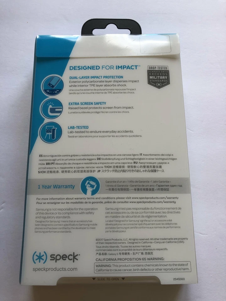 Funda para teléfono Samsung Speck Candyshell Galaxy S8 rosa río azul doble capa Foto 2 de 3