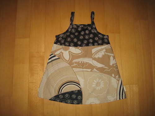 ♥SCHÖNES MEXX TRÄGER SOMMER KLEID FANTASIEMUSTER BLUMEN SCHWARZ NATUR BRAUN 74♥