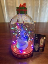 The Nightmare Before Christmas Light Cloche Jack Snowman 8.5" Tall New