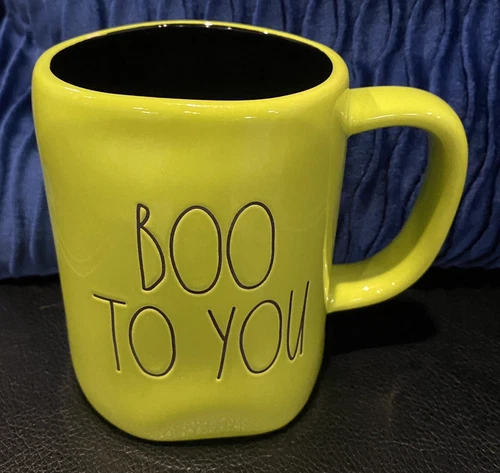 Rae Dunn Boo To You Mug Artisan Collection Magenta Coffee Tea Halloween