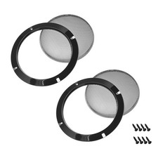 Speaker Grill Cover 6.5" Mesh Subwoofer Grill Guard Protector Black 2 Pack