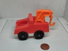Vintage Fisher Price little people red/orange Tow Truck