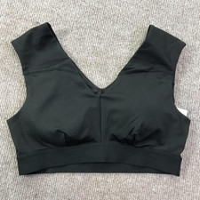 Tommie Copper Sports Bra Womens Large Black Shoulder Support Copper Znergy Mesh