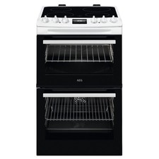 Image of AEG 5000 55cm Electric Cooker - White CCX1530ACW