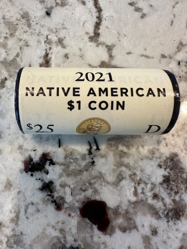 2021 D Native American Sacagawea $1 Coin Roll Of 25 Coins US Mint Rolled