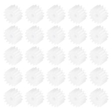 30Pcs Plastic Gears 16 Teeth 162A Plastic Motor Gear White, Module 0.5
