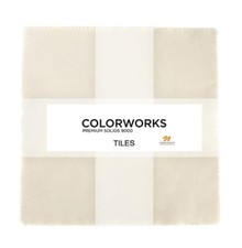 Colorworks 10" Square Pack in Eggshell by Northcott