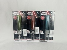 Star Wars All 3 Mini Lightsaber Light-Up Bubble Wand 5.8" Red Blue Green 2025