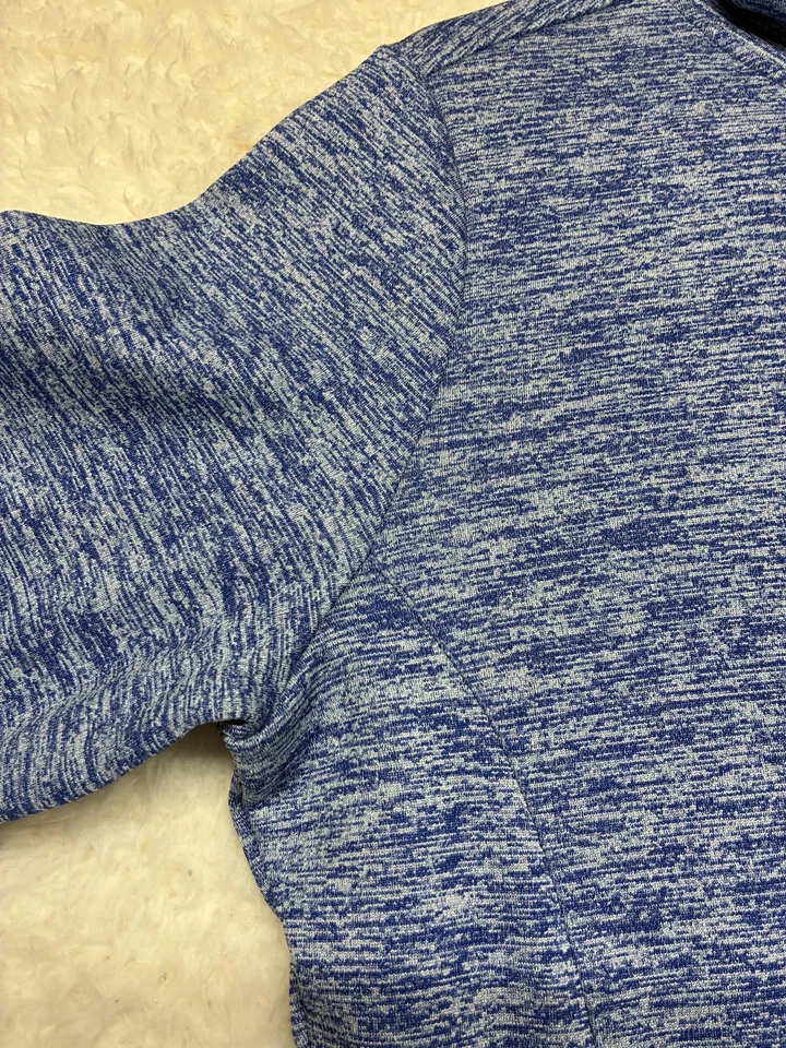 Sudadera con capucha Sport-Tek para mujer pequeña azul eléctrica brezo polar pulóver LST225 Foto 3 de 4