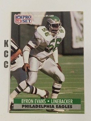 1991 NFL Pro Set Philadelphia Eagles #615 Byron Evans