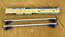 M Way Eagle 1350 XL Lockable Car Roof Bars - Silver. Boxed, Hardly Used, w/keys