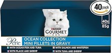 Gourmet Perle Ocean Collection Cat Food 40x85g Wet Pouches Mixed Fish 6.02 per kilo