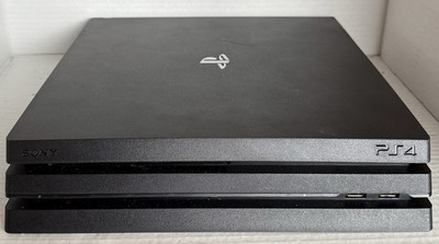Sony PlayStation 4 Pro 1TB Game Console w Wires - Jet Black - Tested