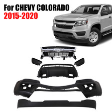 Fits 15-20 Chevy Colorado Front Bumper Cover Grille Assembly Kit Wo Foglight Fits 15-20 Chevy Colorado Front Bumper Cover Grille Assembly Kit Wo Foglight