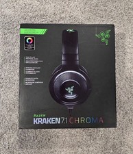 Razer Kraken 7.1 Chroma Gaming Headset Surround Sound Retractable Digital Mic