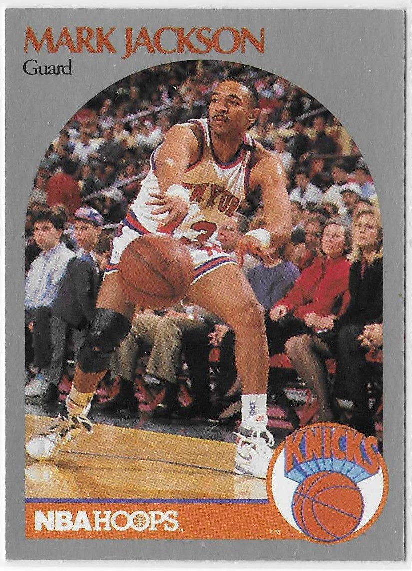 1990-91 NBA Hoops Mark Jackson (Famous People in Background) #205