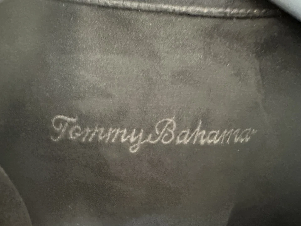 Tommy Bahama Men’s Medium Black Dress Shirt. Cotton/Silk. - Image 2 of 4