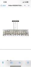 Gallery Crystal and Chrome Contemporary Chandelier 11 light. Original. $540