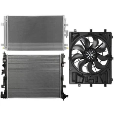 Electric Radiator Condenser Cooling Fan Kit For 18-19 Chevy Equinox GMC Terrain