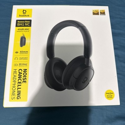 Baseus Bass BH1 NC Adaptive Active Noise Cancelling Headphones, Space Black