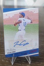 2021 Panini Chronicles - Prestige Autographs Josiah Gray #PR-JO Red /100 (AU,...
