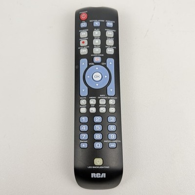 RCA RCRN04GR  4 Device Universal Remote - Black - Tested