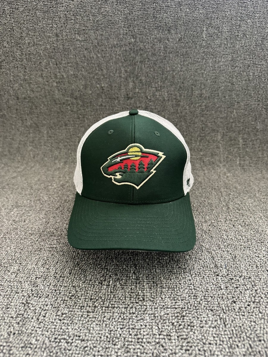 '47 Brand Minnesota Wild Trucker Snapback Green White One Size NHL Hat