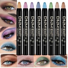 Glitter Eyeshadow Stick Set 8Pcs Cream Shimmer Liner Pencils Desert Mocha Gold