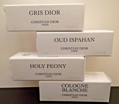 Dior Prive EDP Samples (Blanche, Gris Dior, Holy Peony, Oud Ispahan)1.2 & 2ml