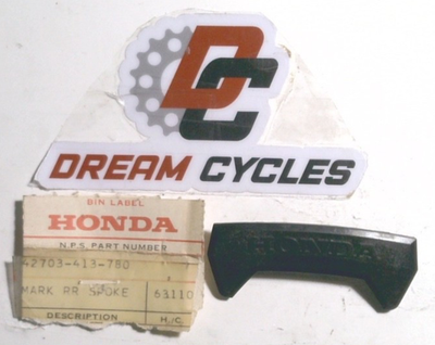 NOS HONDA CB 250 400 CX 500 PARTS REAR WHEEL SPOKE PLATE MARK