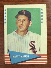 1961 Fleer Baseball Greats #58 Marty Marion St. Louis Cardinals Shortstop