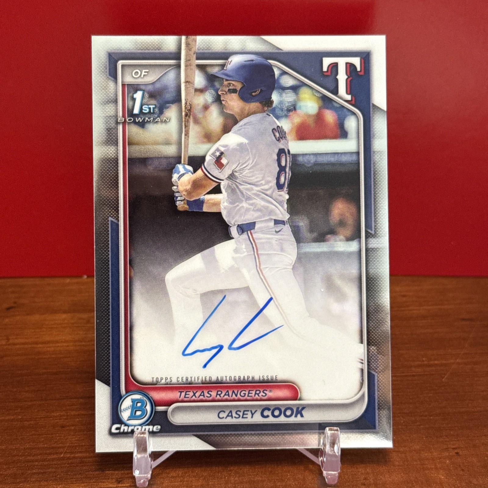 2024 Bowman Draft - Chrome Prospect Autographs Casey Cook #CPA-CCY (AU, RC)