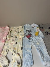 Disney Baby Mickey Mouse 4 Footed One Piece Zip Bodysuit Romper 24 Months