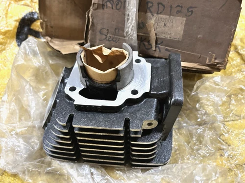 Yamaha 75-76 RD125 RD125B/C RH Cylinder NOS Genuine Japan P/N 396-11321-03
