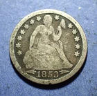1853 w/arrows Liberty Seated Dime  G/VG details
