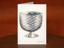 Pressed Glass Bowl by Ella Josephine Sterling - A5 Art Print Card