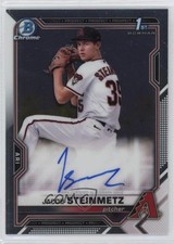2021 Bowman Draft Chrome Draft Pick Auto Jacob Steinmetz #CDA-JS Auto lh0