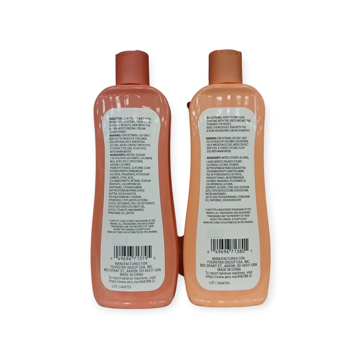 B. Pure Moisturizing Cream Shampoo & Conditioner with Shea Butter