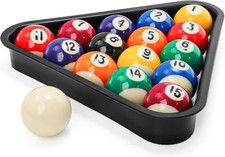 Mini 1-1/2 Inch Billiard Balls Set   Complete 16 Colorful Pool Balls