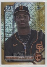 2022 Bowman Chrome Prospects Mega Box Gold Mojo Refractor 22/50 Ryan Reckley n1u