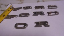 Vintage Ford Letter Emblems 12 Tall Assorted And Antenna Mount