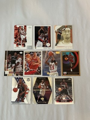 Scottie Pippen (10) Card Lot. Bulls & Blazers Base. Upper Realm Encore. Ex/NM