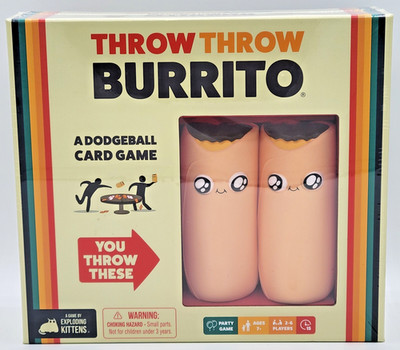 NEW THROW THROW BURRITO PARTY CARD GAME Exploding Kittens FREE SHIP