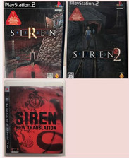 Siren 1 2 New Translation Lot 3 Set Sony Playstation PS2 PS3 Games