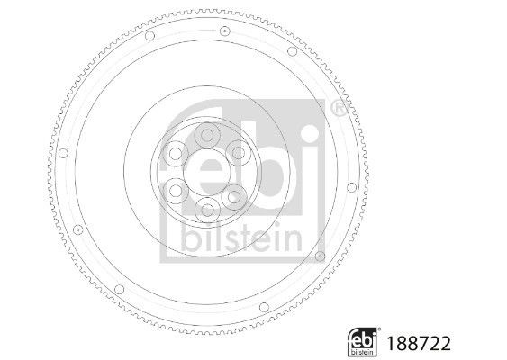 FEBI BILSTEIN 188722 Flywheel 158 Teeth Crankshaft Drive Replacement Fits Scania