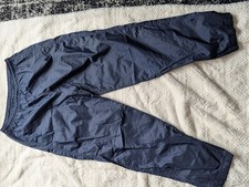 Nike Vintage Track Pants Men's L Navy Blue Nylon Lightweight Elastic Waist